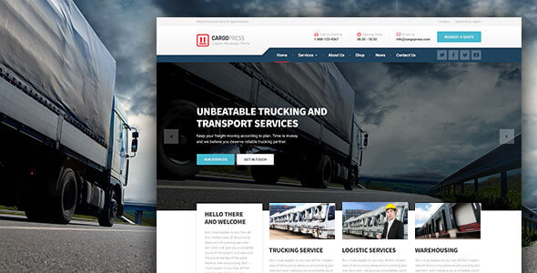 The Most Outstanding Transportation WordPress Themes