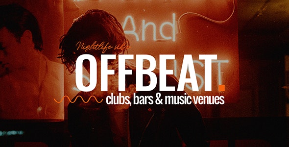 Off Beat Elementor WordPress Nightclub Themes