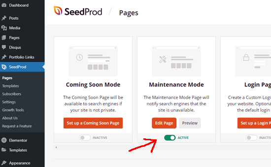 Enable-maintenance-mode-in-SeedPro